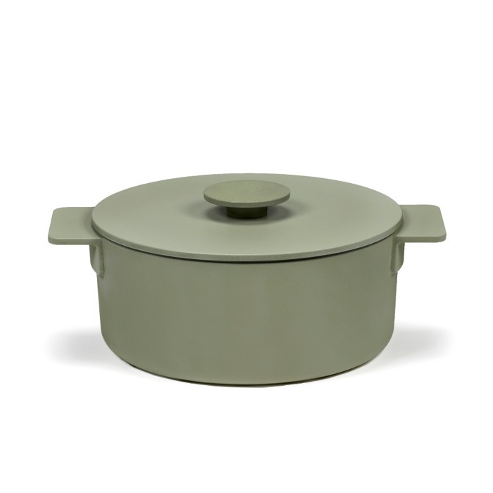 pentola in ghisa smaltata verde