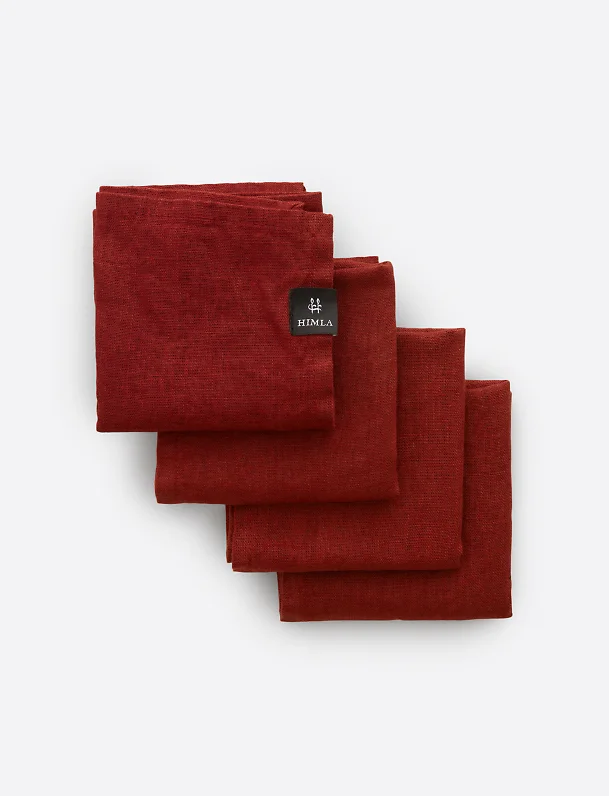 set 4 tovaglioli rosso berry